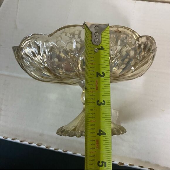 Accent Decor Gold mercury Carraway Pedestal Dish Flower Vase Wedding Centerpiec - Picture 7 of 9